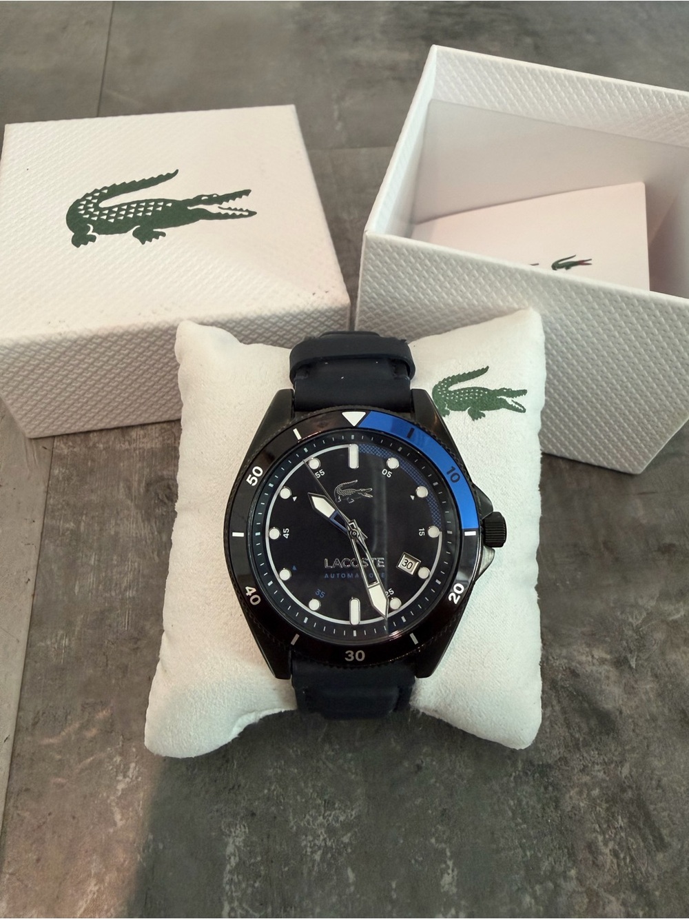 Lacoste Mainsail Black and Blue Men's Sport Watch